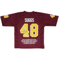 Terrell Suggs Autographed Arizona State Sun Devils (Maroon #48) Custom STAT Jersey - JSA