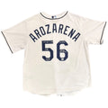 Randy Arozarena Autographed Tampa Bay Rays (White #56) Nike Jersey with Multiple Inscriptions - JSA