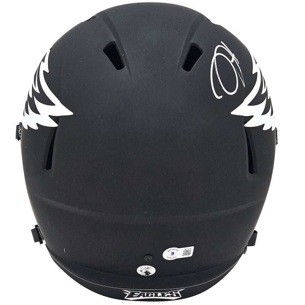 Jalen Hurts Autographed Philadelphia Eagles (ECLIPSE Alternate) Deluxe Full-Size Replica Helmet - JSA