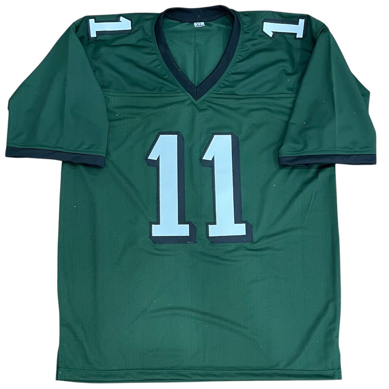 AJ Brown Autographed Philadelphia (Green #11) Custom Jersey - Beckett