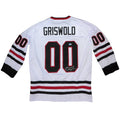 Chevy Chase Autographed Christmas Vacation (White #00) Santa Clark Griswold Custom Hockey Jersey - Beckett Witness