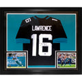 Trevor Lawrence Autographed Jacksonville Jaguars (Black #16) Nike Deluxe Framed Jersey - Fanatics
