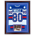 1980 U.S. Olympic Hockey Team Autographed (USA White #80) Deluxe Framed Jersey - Miracle On Ice - 18 Team Member Signatures - Beckett Witness