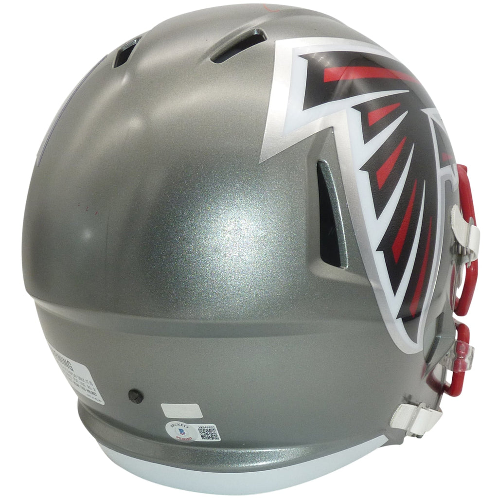 Deion Sanders Autographed Atlanta Falcons (FLASH Alternate) Deluxe Full-Size Replica Helmet - Beckett