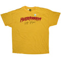 Hulk Hogan Autographed Hulkamania Yellow T-Shirt - JSA