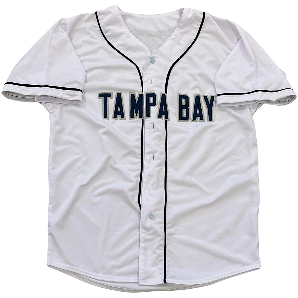 Randy Arozarena Autographed Tampa Bay (White #56) Custom Jersey - Beckett