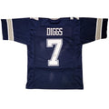 Trevon Diggs Autographed Dallas (Navy Blue #7) Custom Jersey - BAS