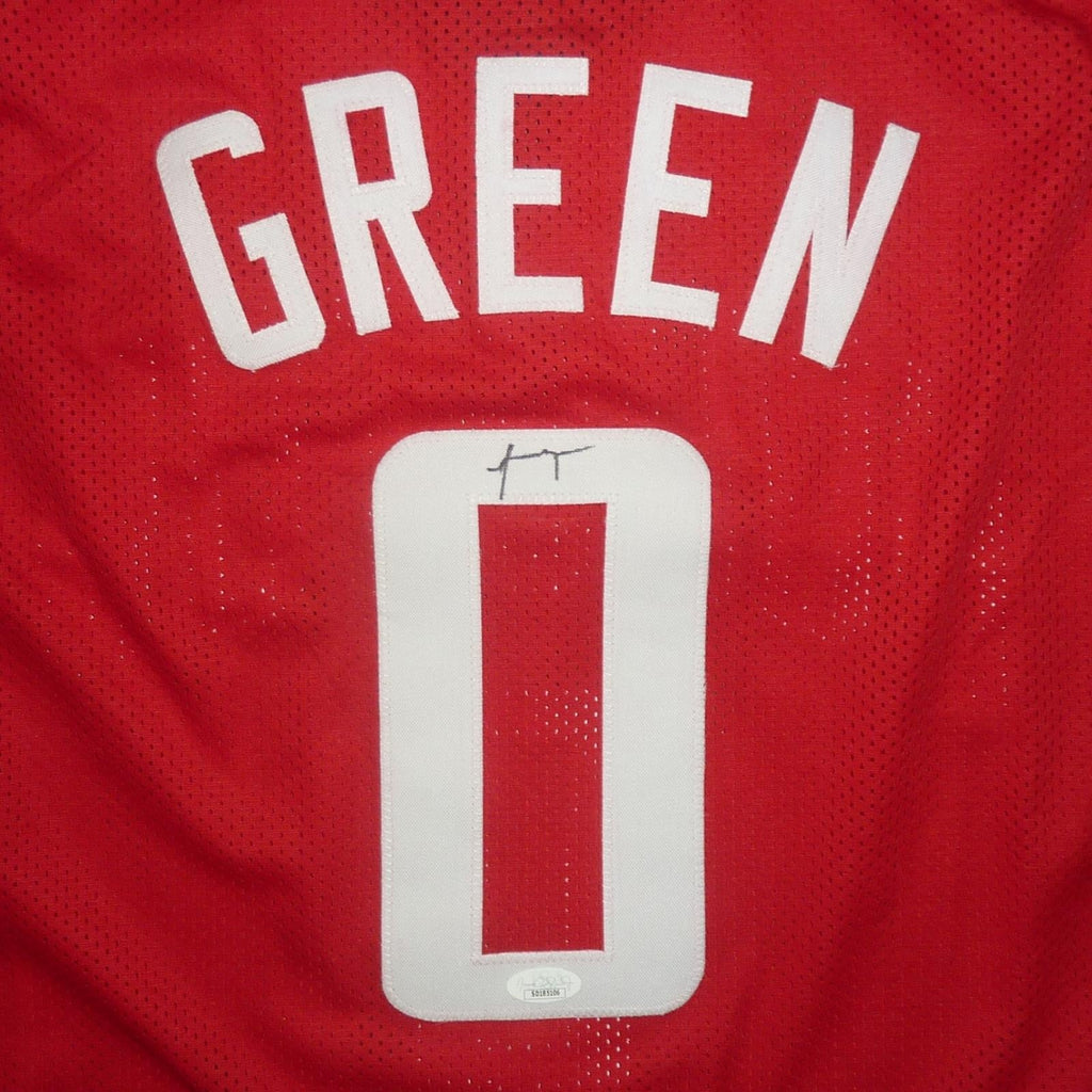Jalen Green Autographed Houston (Red #0) Custom Basketball Jersey - JSA