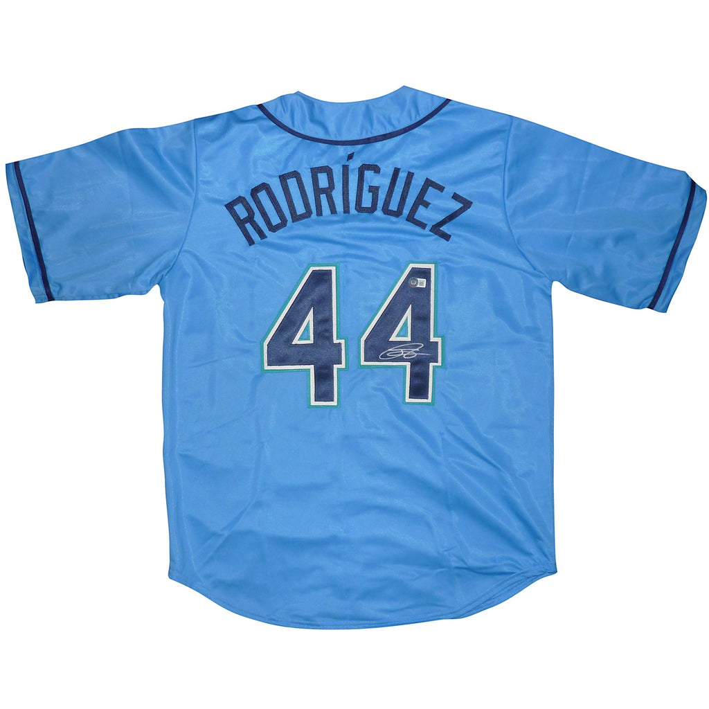 Julio Rodriguez Autographed Seattle (Baby Blue #44) Jersey - BAS