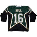 Brett Hull Autographed Dallas (Green #16) Custom Jersey - BAS