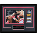 Riddick Bowe Autographed Boxing (vs Evander Holyfield) Deluxe Framed 8x10 Photo with Replica Fight Ticket - JSA