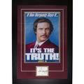 Anchorman 11x17 Movie Poster Deluxe Framed with Will Ferrell AKA Ron Burgundy Autograph - JSA