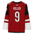 Clayton Keller Autographed Arizona Coyotes (Red #9) Adidas Hockey Jersey - Fanatics