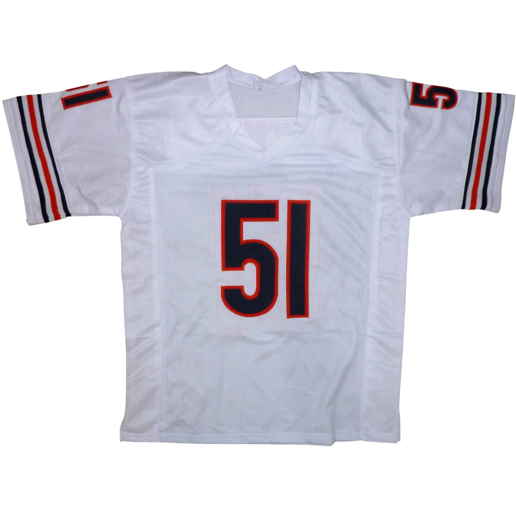 Dick Butkus Autographed Chicago (White #51) Custom Jersey - Beckett
