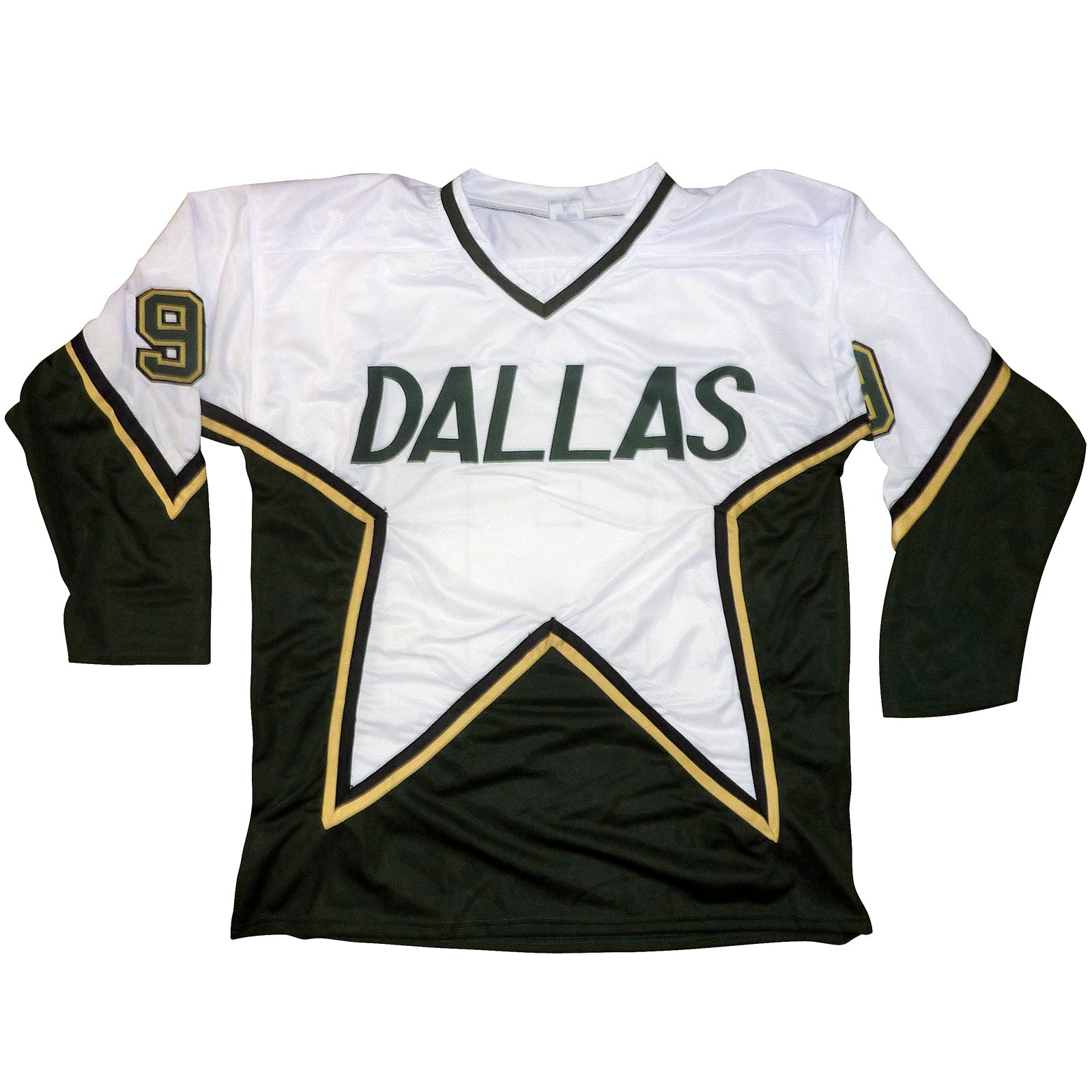 Mike Modano Autographed Dallas (White #9) Custom Jersey - JSA