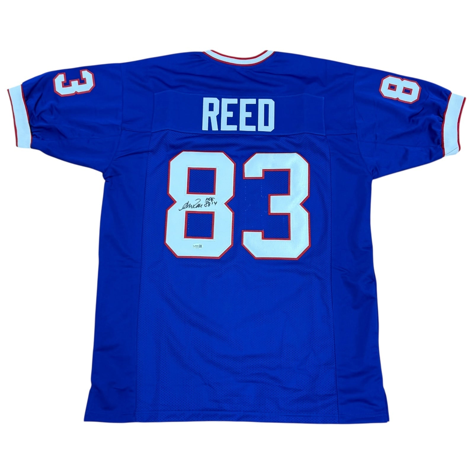 Andre Reed Autographed Buffalo (Blue #83) Custom Jersey - JSA