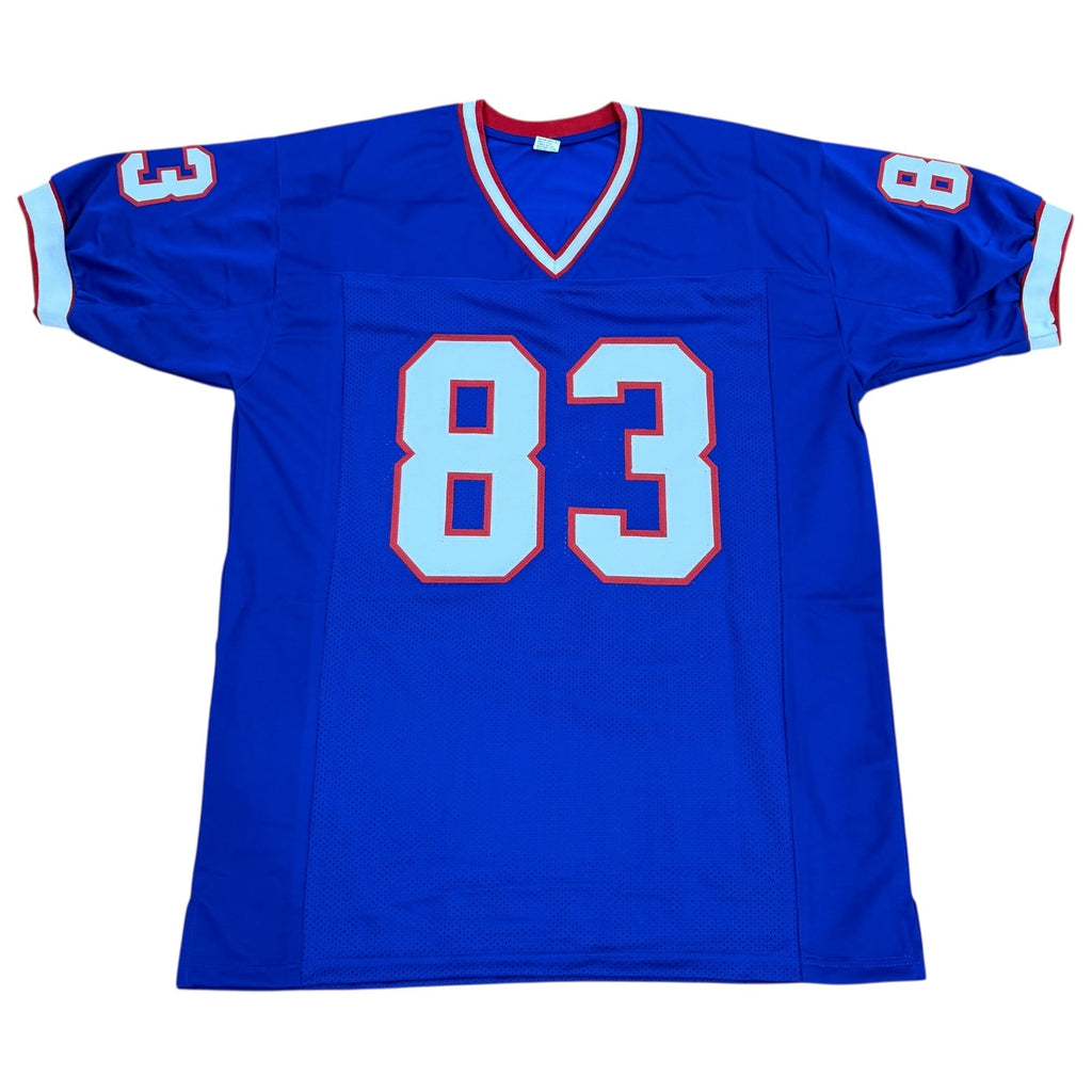 Andre Reed Autographed Buffalo (Blue #83) Custom Jersey - JSA