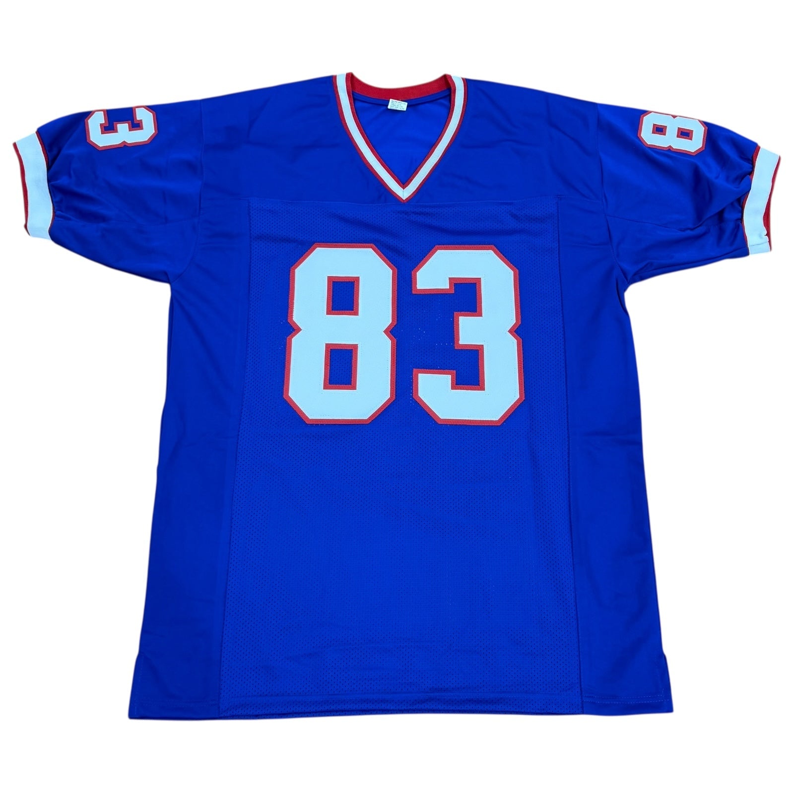 Andre Reed Autographed Buffalo (Blue #83) Custom Jersey - JSA
