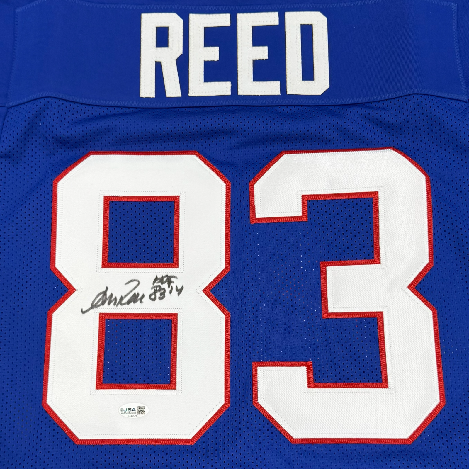Andre Reed Autographed Buffalo (Blue #83) Custom Jersey - JSA