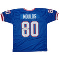 Eric Moulds Autographed Buffalo (Blue #80) Custom Jersey - JSA
