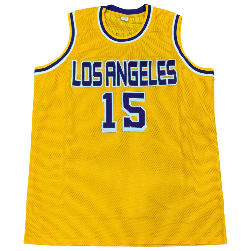 Austin Reaves Autographed Los Angeles (Yellow #15) Custom Jersey - Beckett