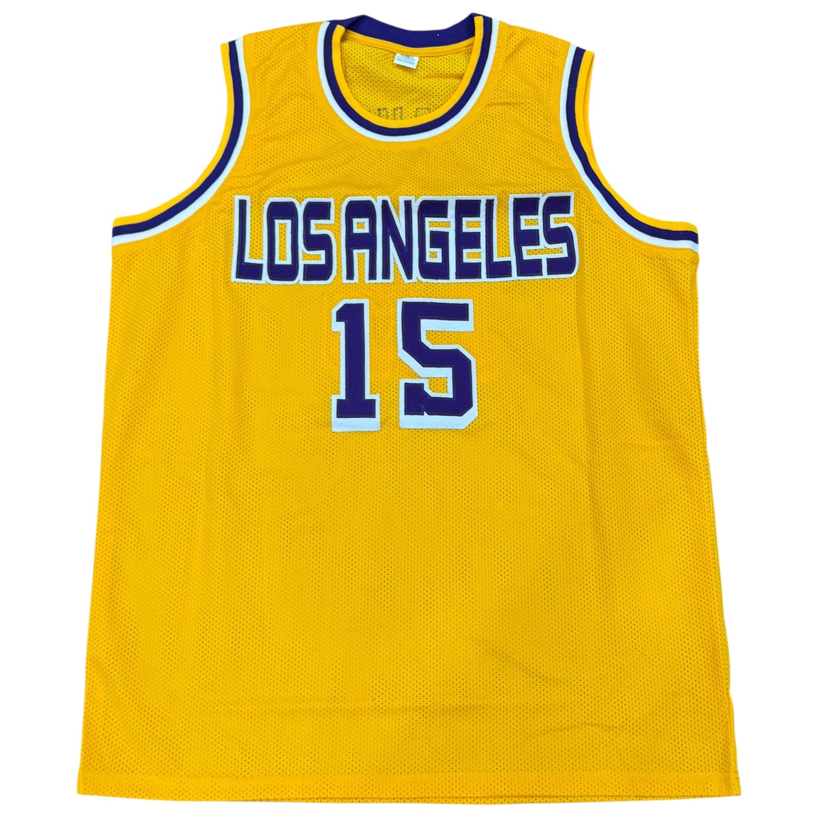 Austin Reaves Autographed Los Angeles (Yellow #15) Custom Jersey - Beckett
