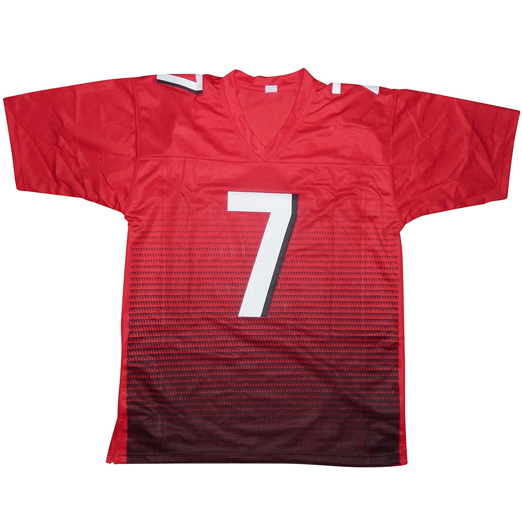 Bijan Robinson Autographed Atlanta (Red #7) Custom Jersey - BAS Witness