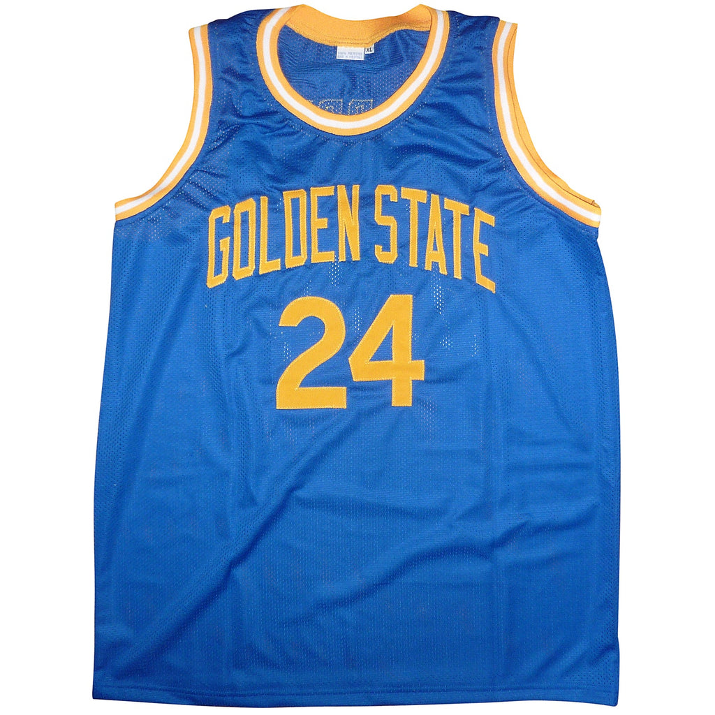 Rick Barry Autographed Golden State (Blue #24) Custom Jersey w/ "HOF 1987" - JSA