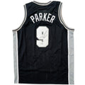 Tony Parker Autographed San Antonio (Black #9) Custom Jersey - Beckett