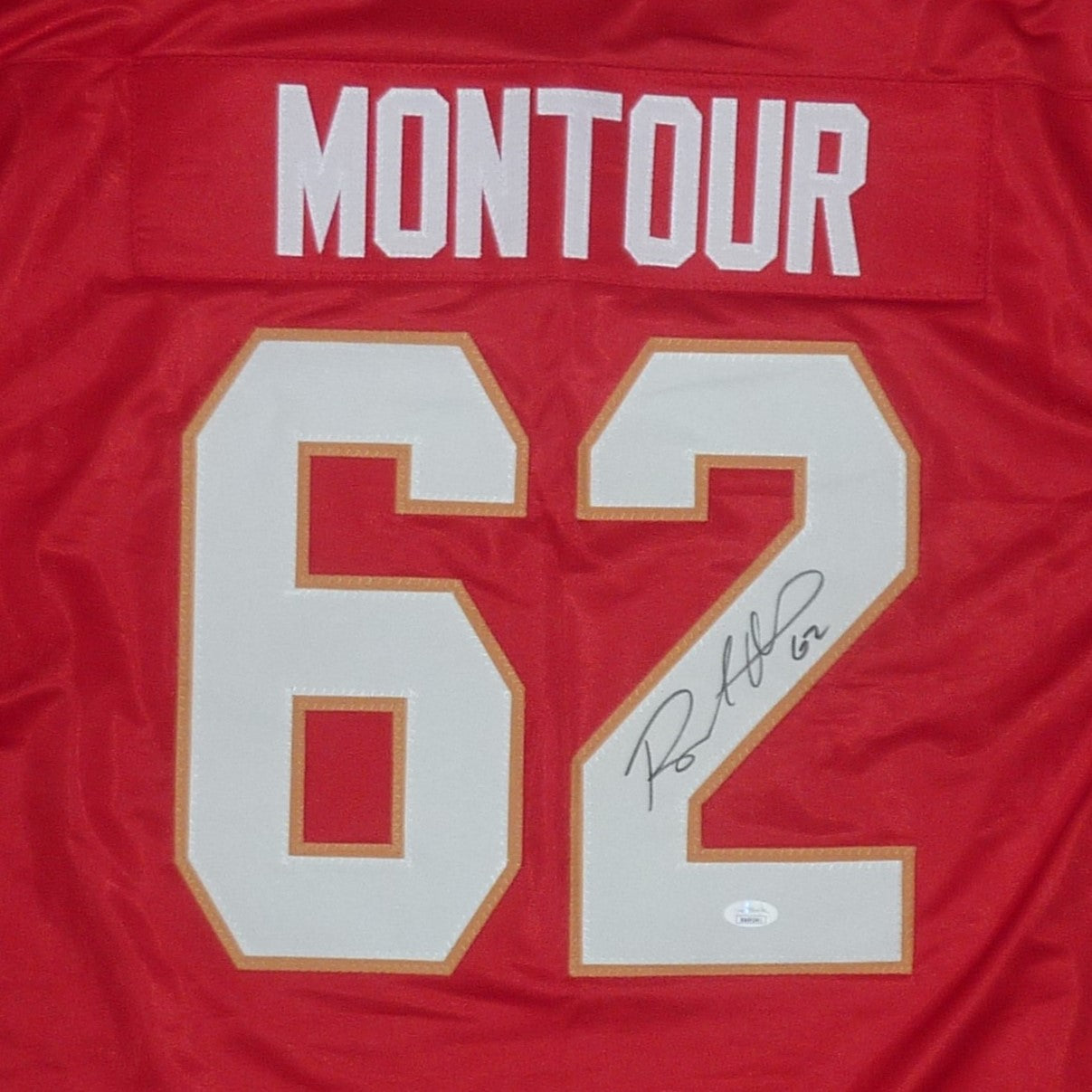 Brandon Montour Autographed Florida (Red #62) Custom Hockey Jersey - JSA
