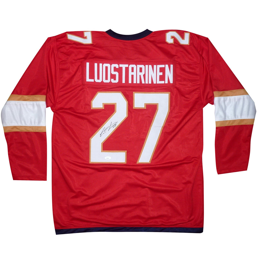 Eetu Luostarinen Autographed Florida (Red #27) Custom Hockey Jersey - JSA