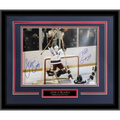 Jim Craig Autographed 1980 USA Hockey Celebration Deluxe Framed 11x14 Photo "80 Gold" - JSA