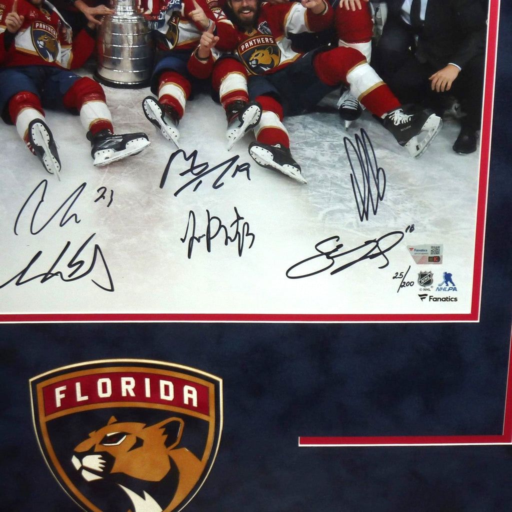 Florida Panthers 2024 Stanley Cup Champions 16"x20" Team Photograph with Multiple Signatures - Limited Edition of 200
