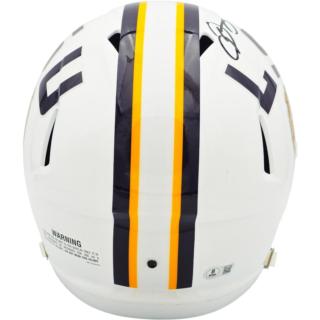 Odell Beckham Jr. Autographed LSU Louisiana State Tigers Deluxe Full-Size Replica Helmet - JSA