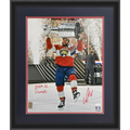 Aleksander Barkov Autographed Florida Panthers (Stanley Cup Trophy) Deluxe Framed 16x20 Photo w/ "2024 SC Champs" - JSA