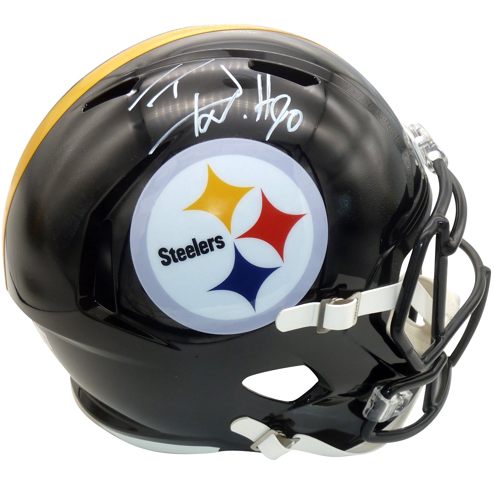 T.J. Watt Autographed Pittsburgh Steelers Deluxe Full-Size Replica Helmet - Beckett