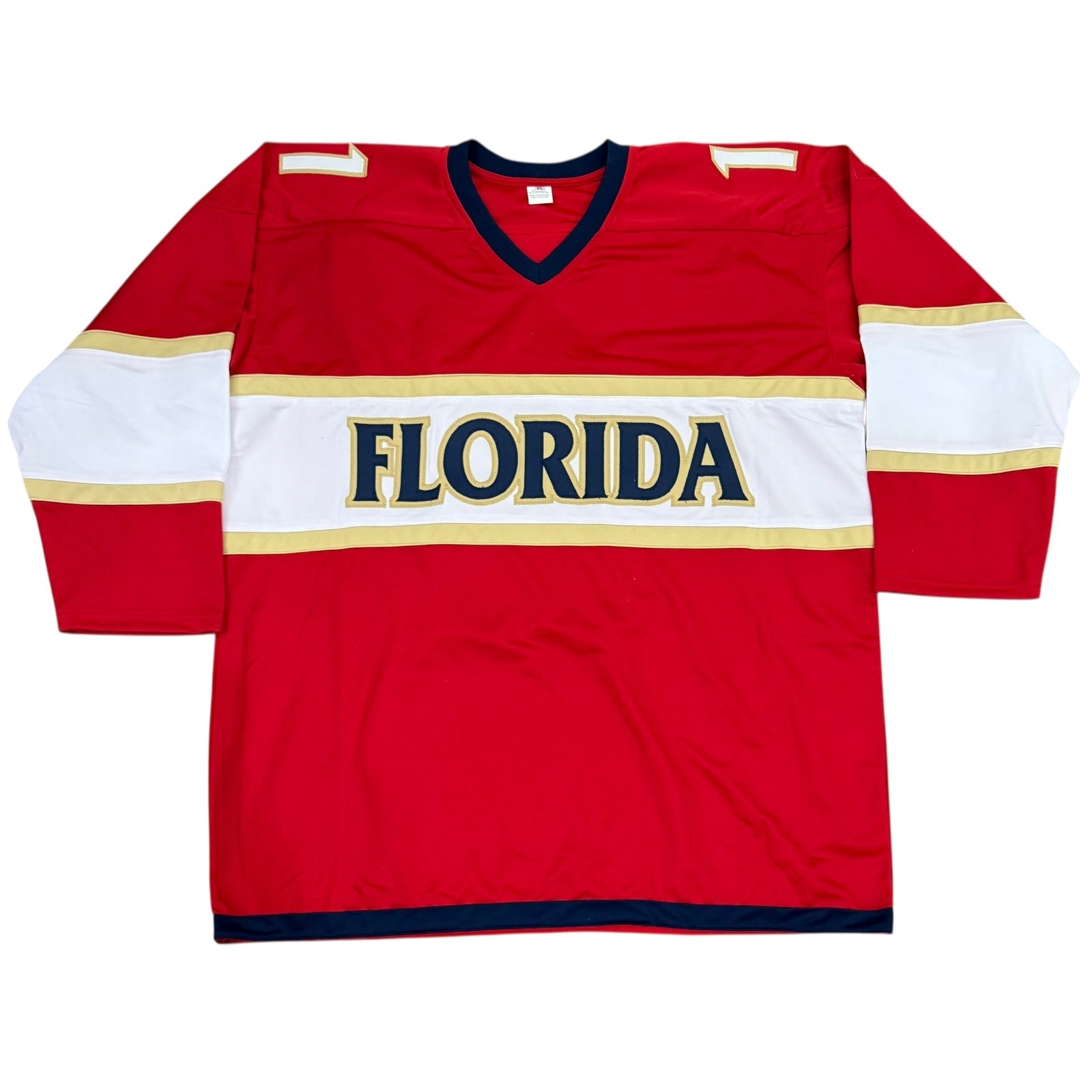 Mackie Samoskevich Autographed Florida (Red #11) Custom Hockey Jersey - JSA