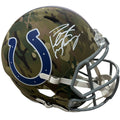 Peyton Manning Autographed Indianapolis Colts (CAMO Alternate) Deluxe Full-Size Replica Helmet - Fanatics