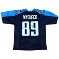 Frank Wycheck Autographed Tennessee (Navy Blue #89) Custom Jersey - JSA