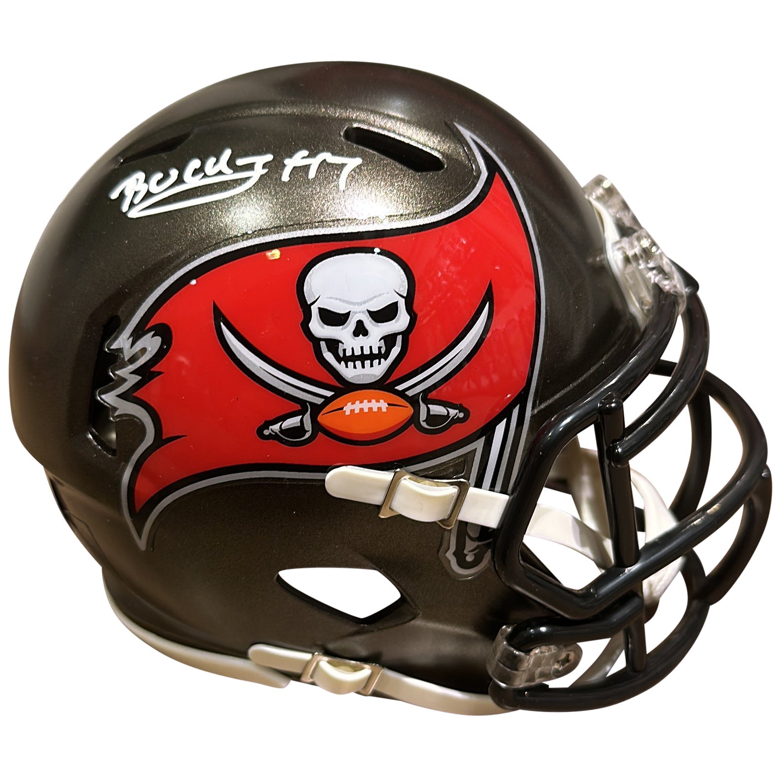 Bucky Irving Autographed Tampa Bay Buccaneers Mini Helmet - JSA