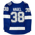 Brandon Hagel Autographed Tampa Bay Lightning (Blue #38) Fanatics Breakaway Jersey - JSA