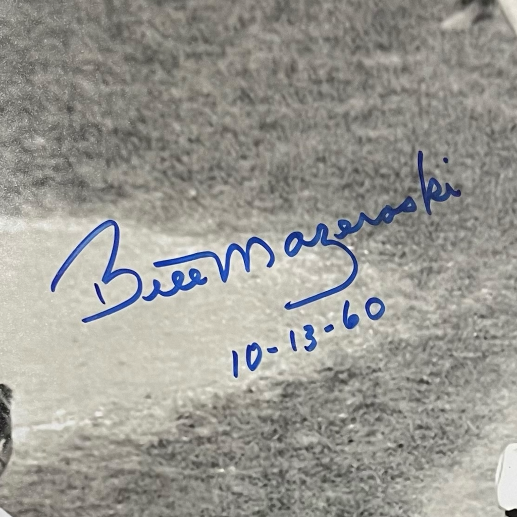 Bill Mazeroski Autographed Pittsburgh Pirates (1960 WS HR) Deluxe Framed 11x14 Photo w/ Replica Game Ticket - JSA