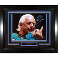 Ric Flair Autographed WWF Wrestling (Middle Finger) Deluxe Framed 11x14 Photo - JSA