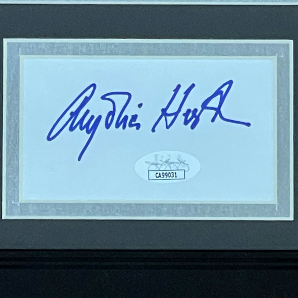 Anjelica Huston Autographed Addams Family Morticia 8x10 Photo "Signature Series" Frame - JSA