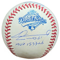 Livan Hernandez Autographed 1997 World Series Logo Baseball w/ "MVP 1997 WS" - JSA