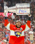 Matthew Tkachuk Autographed Florida Panthers (2024 Stanley Cup Trophy) 8x10 Photo - JSA