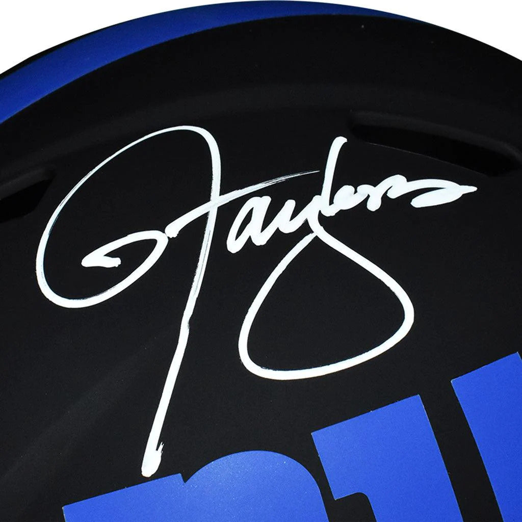 Lawrence Taylor Autographed New York Giants (ECLIPSE Alternate) Deluxe Full-Size Replica Helmet - Beckett
