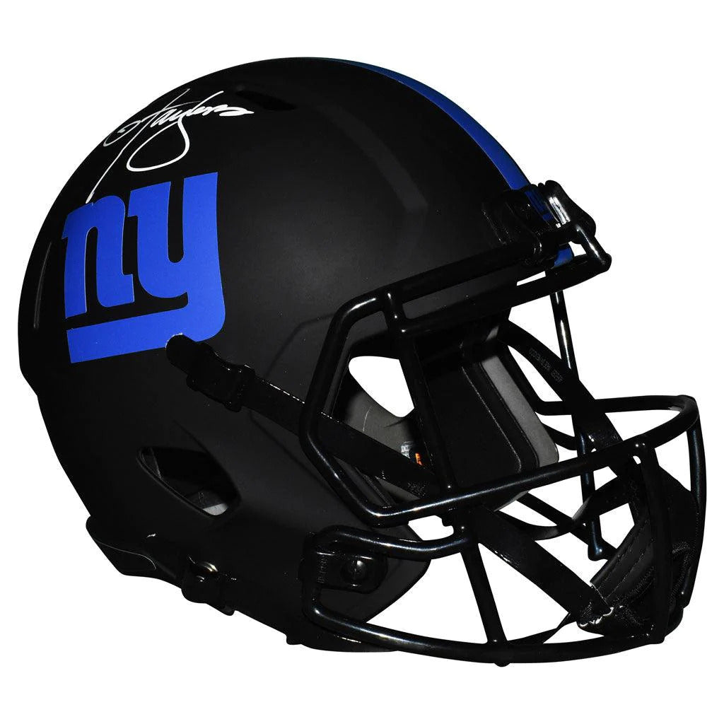 Lawrence Taylor Autographed New York Giants (ECLIPSE Alternate) Deluxe Full-Size Replica Helmet - Beckett