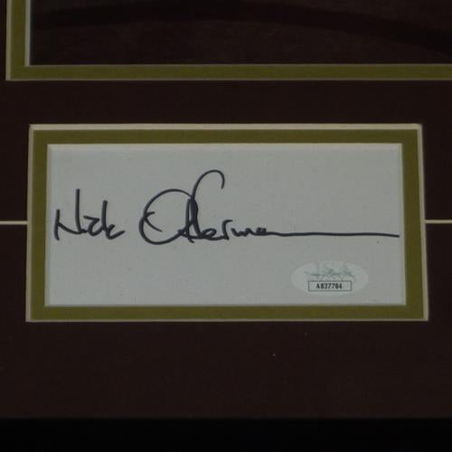 Nick Offerman And Amy Poehler Autographed Parks and Recreation Deluxe Framed Piece - JSA