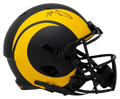 Aaron Donald Autographed Los Angeles Rams (ECLIPSE Alternate) Deluxe Full-Size Replica Helmet - Beckett